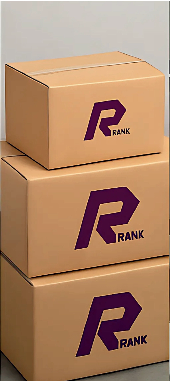 Stacked Rank Industries corrugated boxes